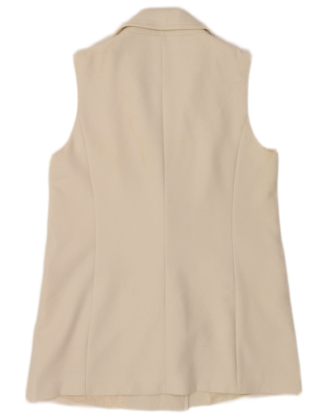 Zara Womens Sleeveless Double Breasted Blazer Jacket UK 12 Medium White