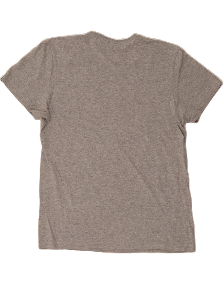 ADIDAS Mens Graphic T-Shirt Top Medium Grey Vintage Adidas and Second-Hand Adidas from Messina Hembry 