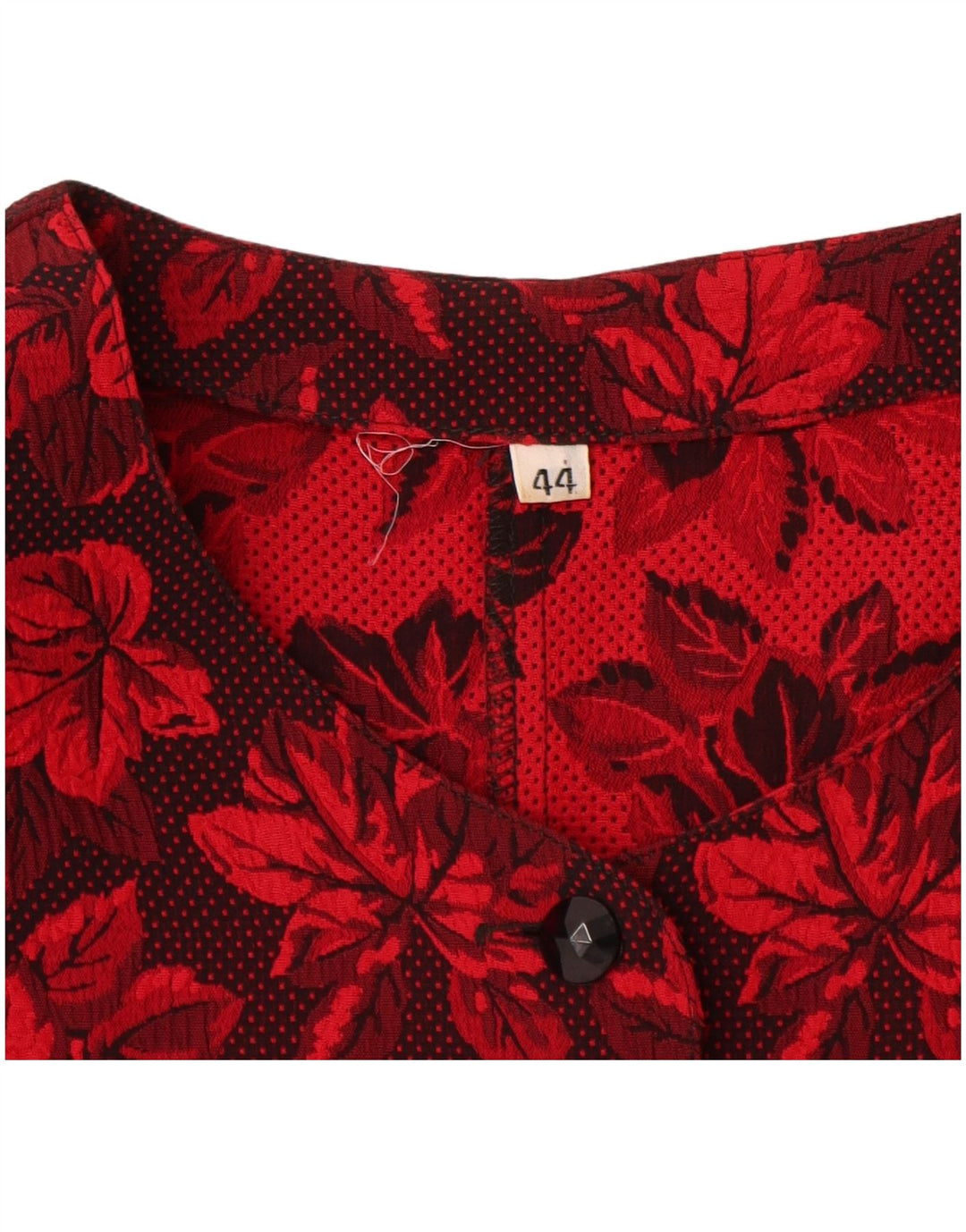 Vintage Womens Cardigan Top IT 44 Medium Red Floral Viscose