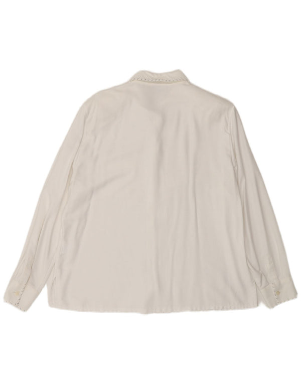 Basler Womens Shirt Blouse EU 44 XL White Viscose