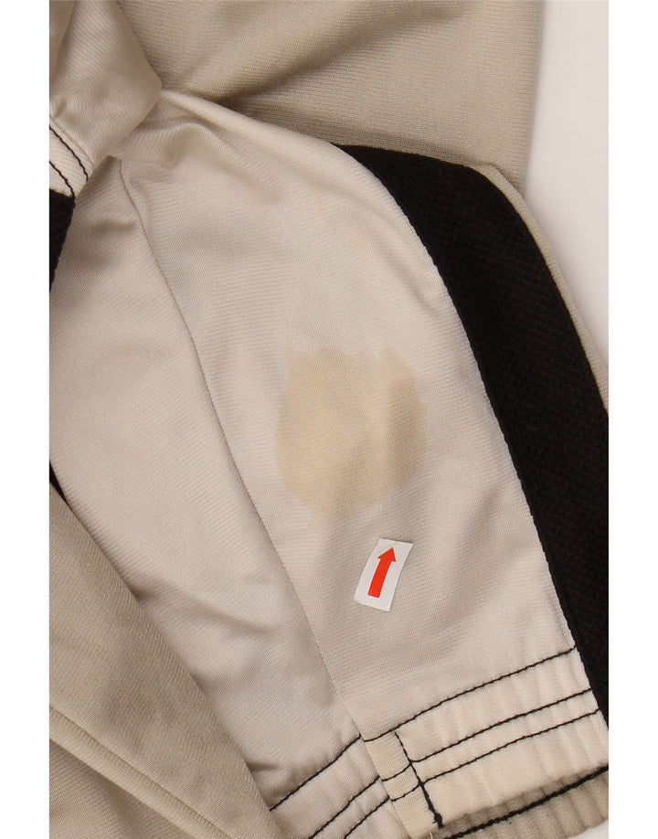 DIADORA Mens Tracksuit Top Jacket UK 38 Medium Beige Colourblock Polyester
