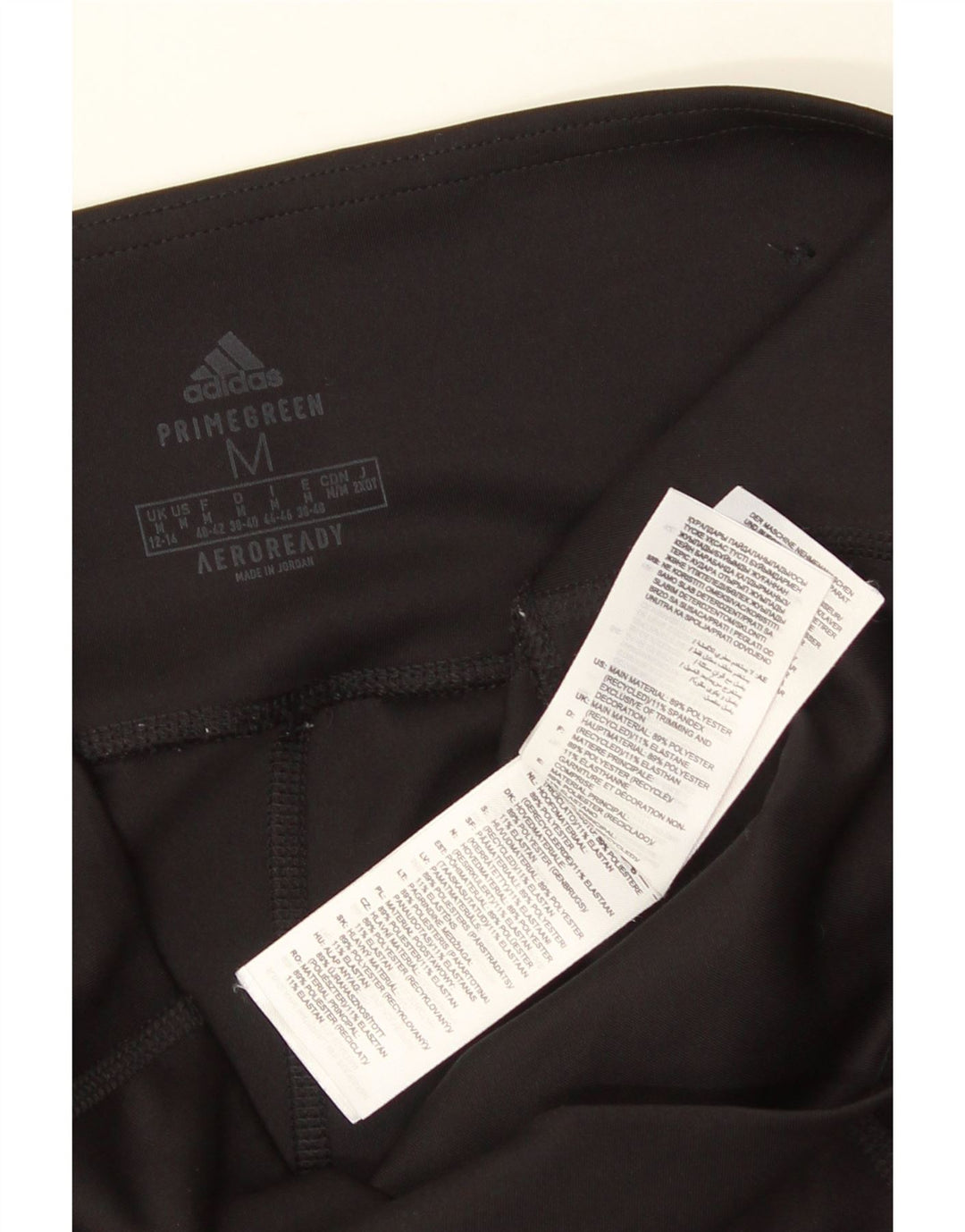ADIDAS Womens Aeroready Leggings UK 12/14 Medium  Black Polyester