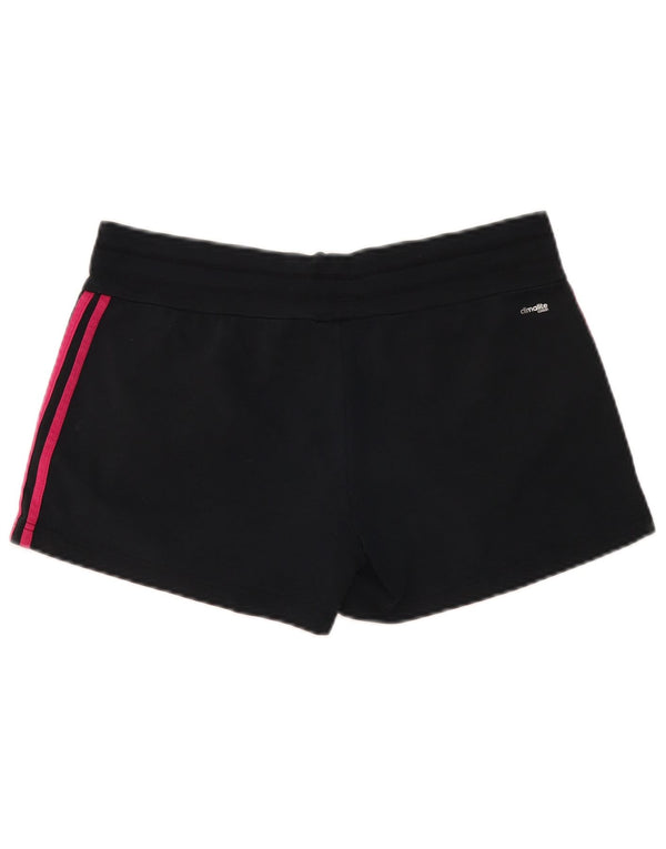Adidas Womens Climalite Sport Shorts UK 12/14 Medium  Black Cotton