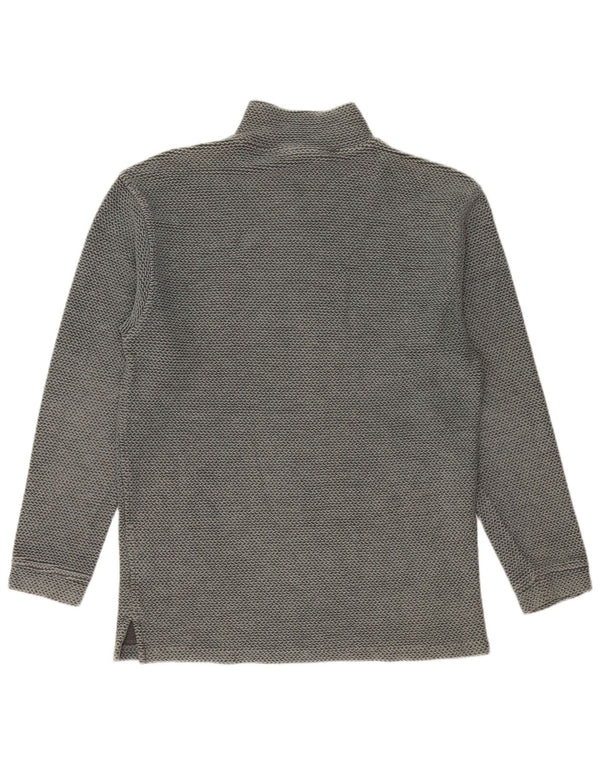 Weird Fish Mens Zip Neck Sweatshirt Jumper Medium Green Cotton