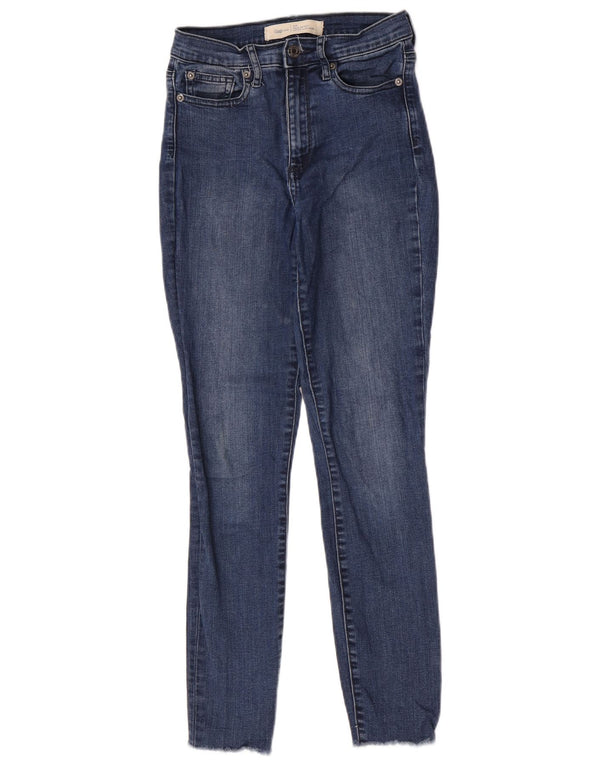 Gap Womens Super High Rise Skinny Jeans US 00 2XS W24 L27 Blue Cotton