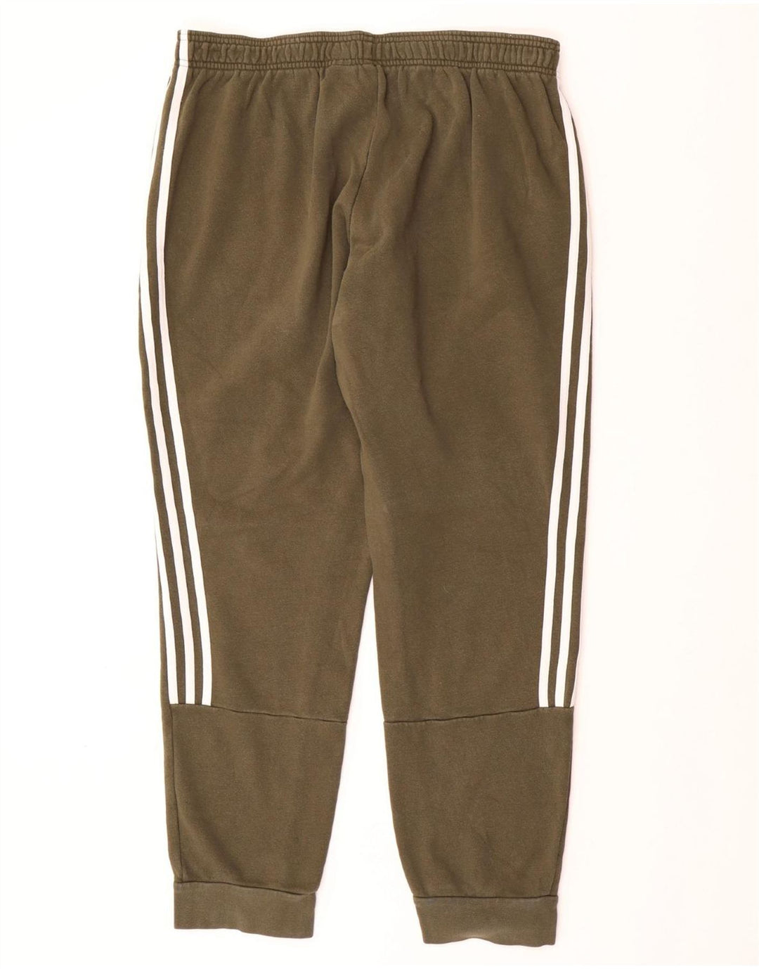 ADIDAS Mens Tracksuit Trousers Joggers XL  Khaki Cotton