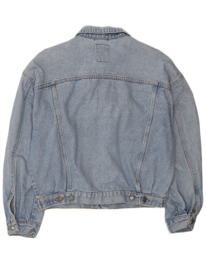 VINTAGE Mens Denim Jacket UK 38 Medium Blue