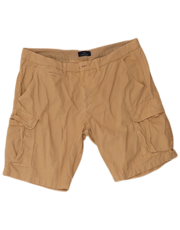 Harmont & Blaine Mens Cargo Shorts IT 56 3XL W40 Beige Cotton