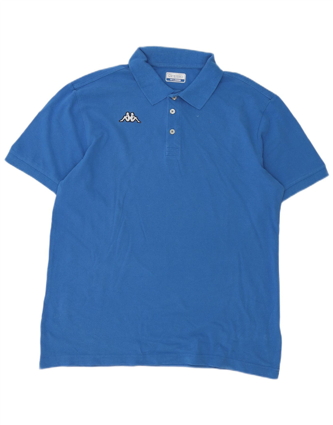 Kappa Mens Polo Shirt 2XL Blue Cotton