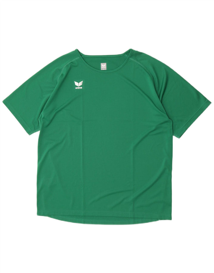 Erima Mens T-Shirt Top 2XL Green Polyester