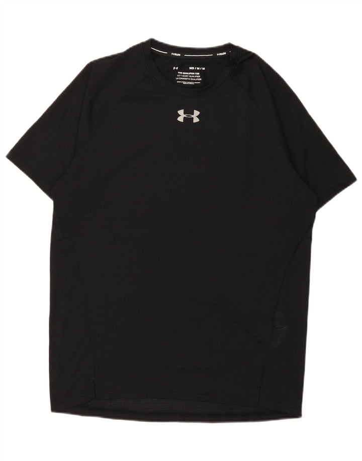Under Armour Mens T-Shirt Top Medium Black Polyester