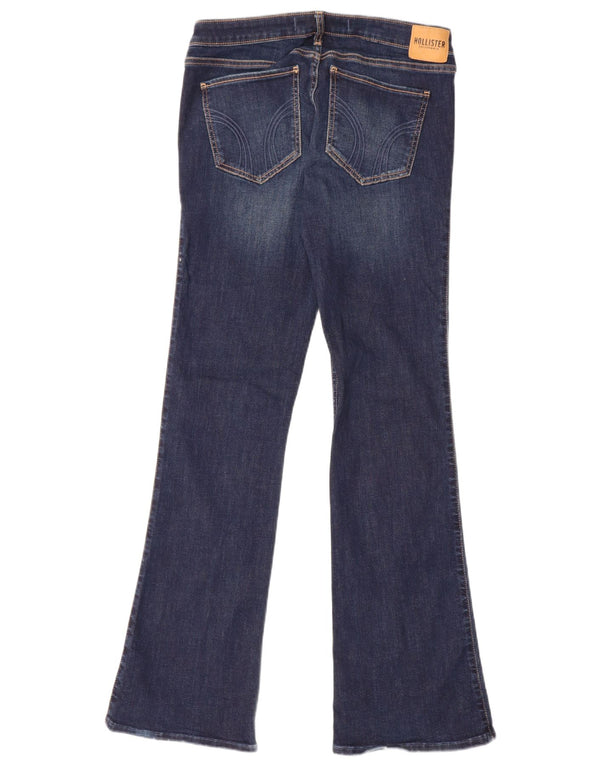 Hollister Womens Low Waist Bootcut Jeans US 12 Large W30 L33 Navy Blue