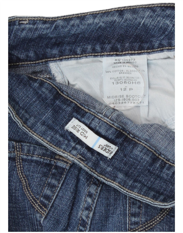 Lee Womens Riders Mid Rise Bootcut Jeans US 12 Large W32 L28 Blue