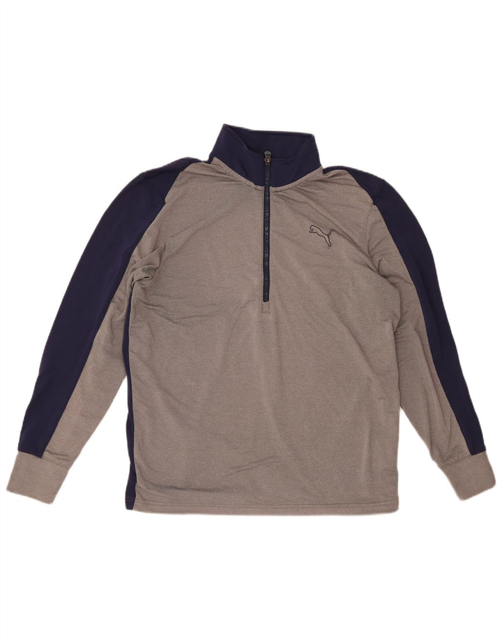 Mens Zip Neck Pullover Tracksuit Top Medium