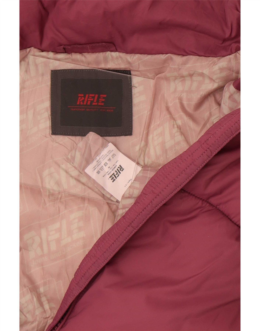 Rifle Womens Padded Jacket UK 14 Medium Purple Polyamide