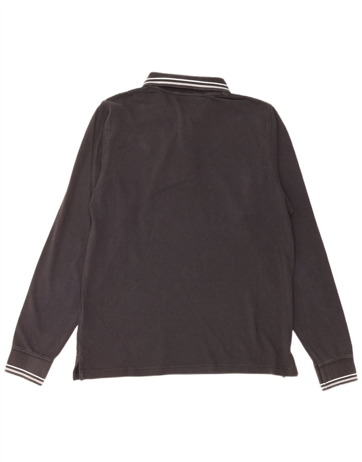 Kappa Mens Polo Shirt Large Black Cotton