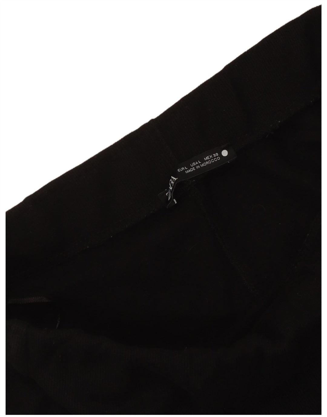 Zara Womens Midi Skirt Large W30 Black