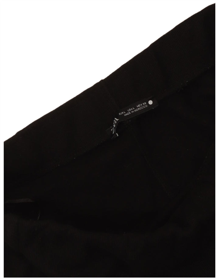 Zara Womens Midi Skirt Large W30 Black