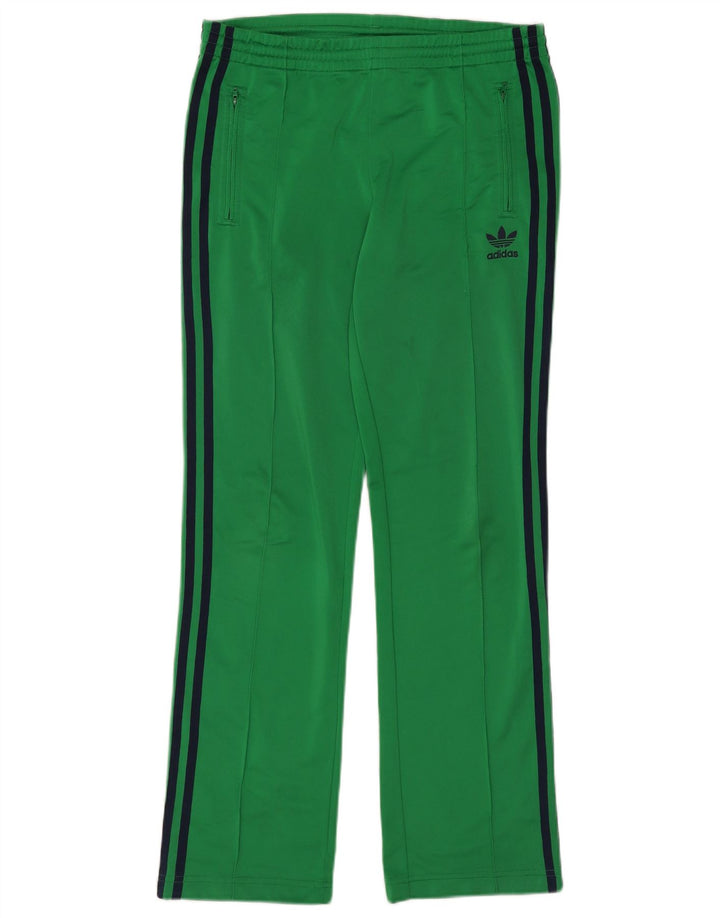 ADIDAS Womens Tracksuit Trousers EU 38 Medium Green Polyester