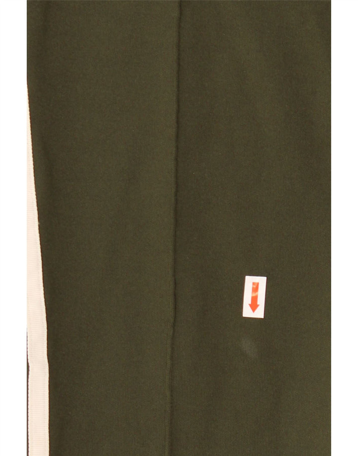 ADIDAS Womens Tracksuit Trousers UK 14 Medium Khaki Polyester