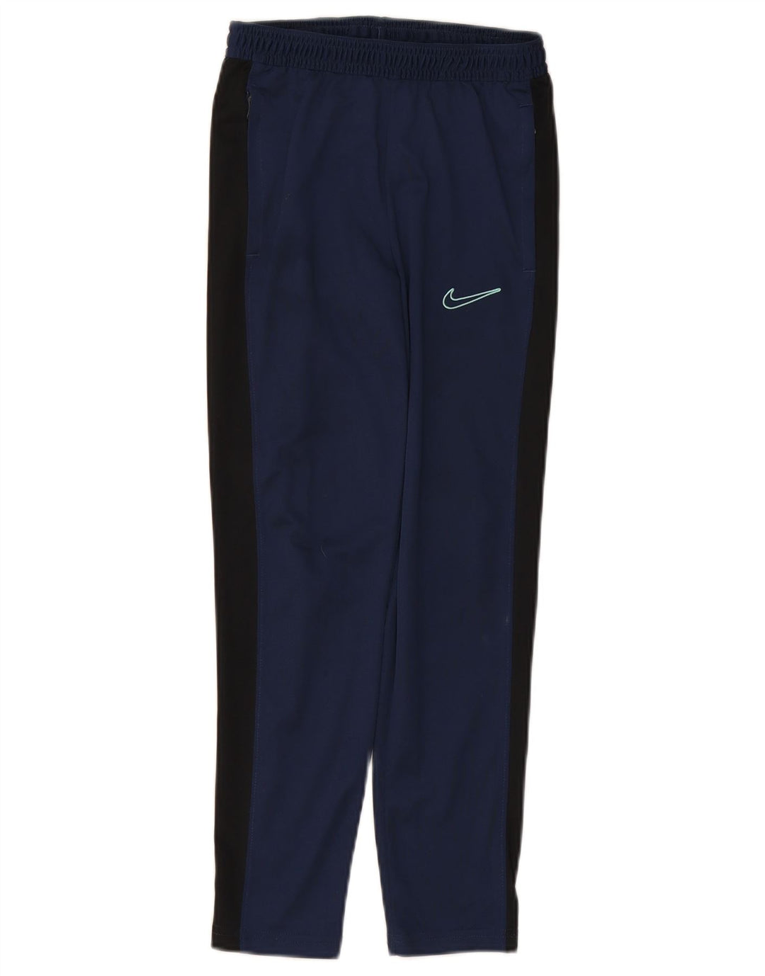 NIKE Boys Dri Fit Tracksuit Trousers 10-11 Years Medium Navy Blue