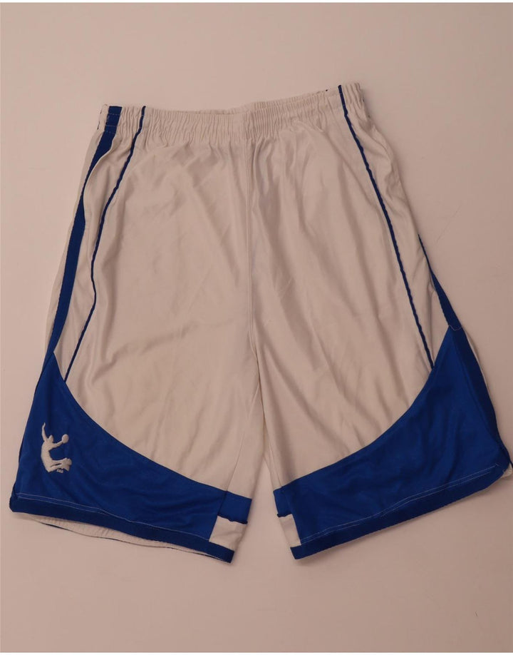 STEVE & BARYY'S Mens Sport Shorts Large  White Colourblock Polyester