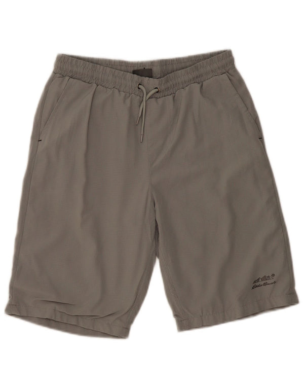 Eddie Bauer Boys Sport Shorts 14-15 Years Large Grey Polyester
