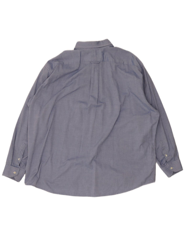 Lacoste Mens Shirt Size 45 XL Blue Cotton