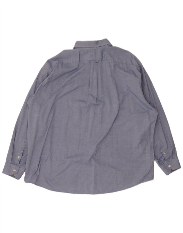Lacoste Mens Shirt Size 45 XL Blue Cotton