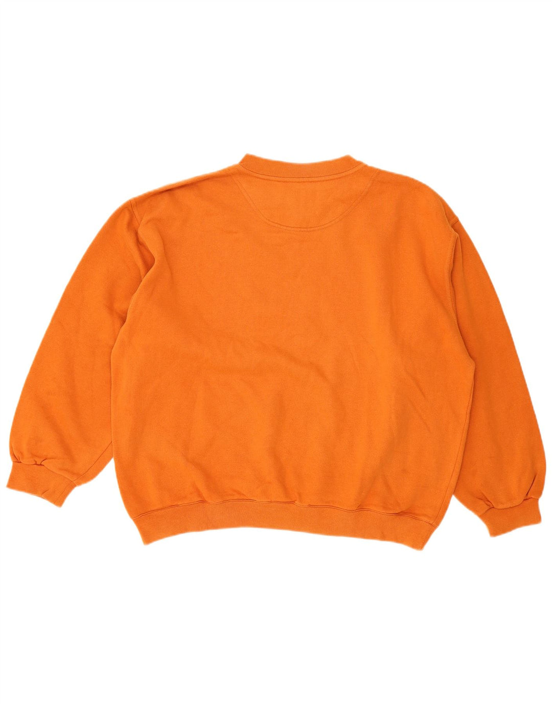 Think Pink Womens Oversized Graphic Sweatshirt Jumper UK 16 Large Orange