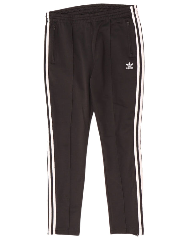 Adidas Womens Tracksuit Trousers UK 16 Large Black Cotton Sports