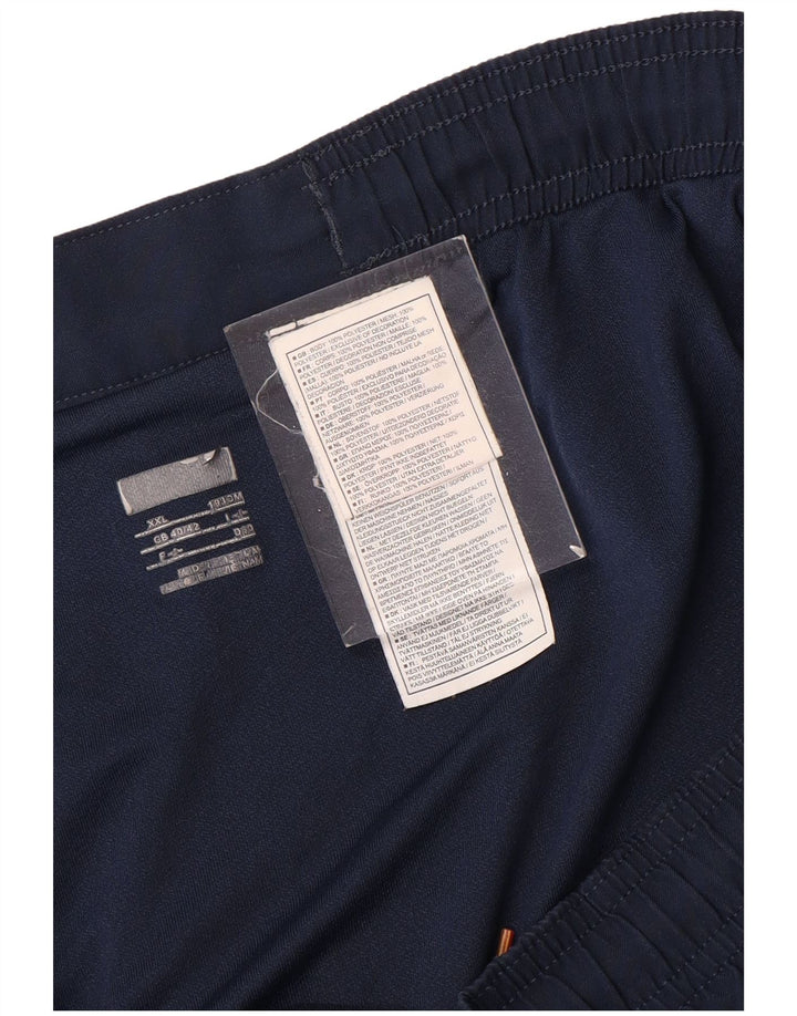 NIKE Mens Barcelona Sport Shorts UK 40/42 2XL Navy Blue Polyester
