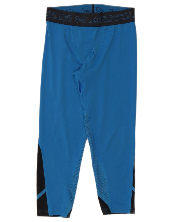 Under Armour Mens Graphic Capri Leggings XS  Blue Colourblock
