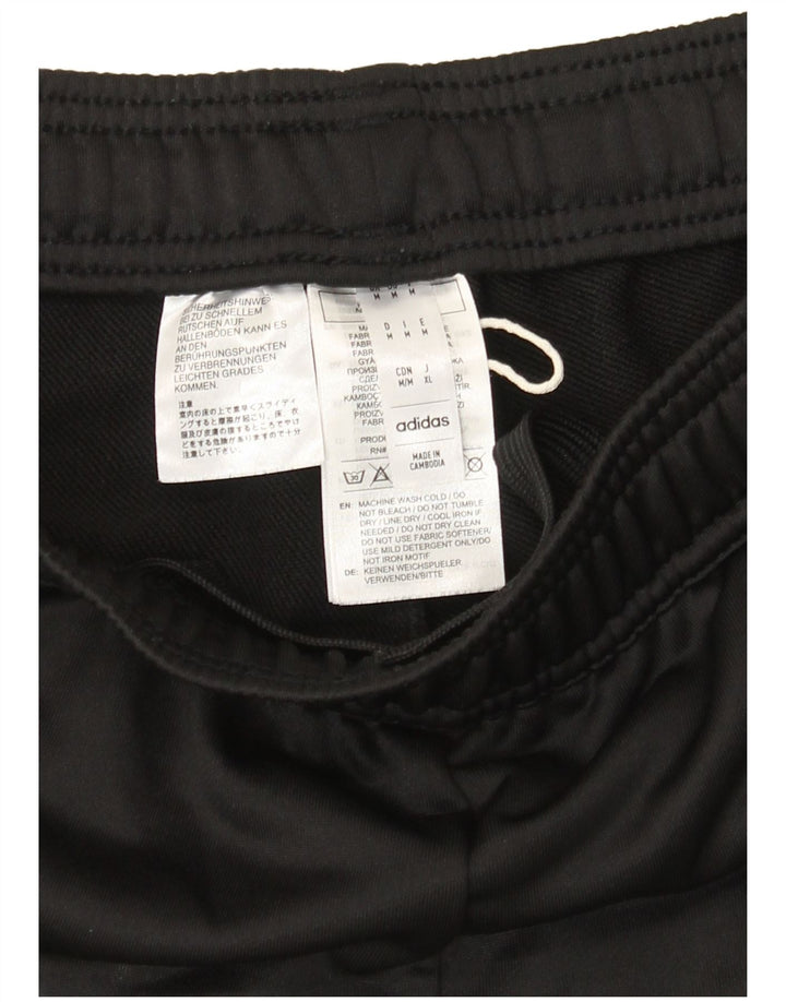 Adidas Mens Tracksuit Trousers Medium Black Colourblock Polyester