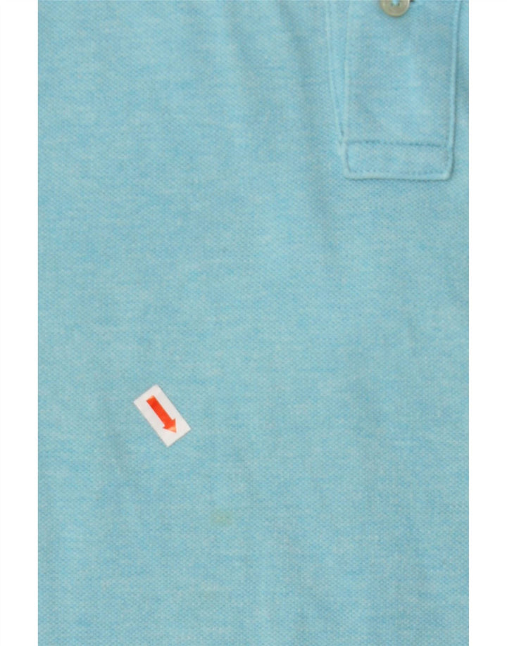 POLO RALPH LAUREN Boys Polo Shirt 14-15 Years Large Blue Cotton