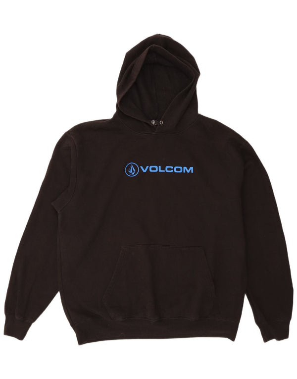 Volcom Mens Graphic Hoodie Jumper XL Black Cotton