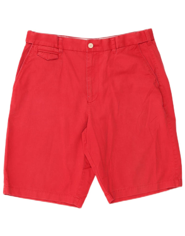 Marks & Spencer Mens Chino Shorts W34 Large Red Cotton