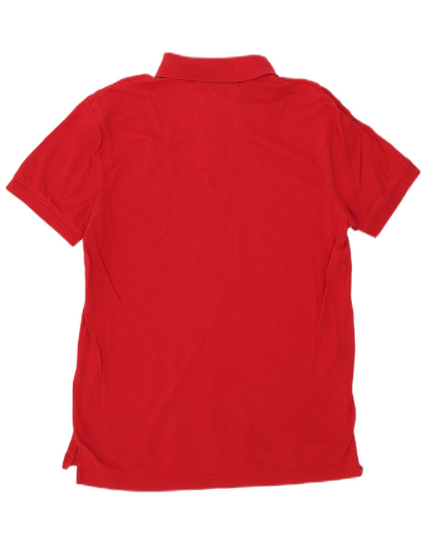 Tommy Hilfiger Mens Regular Fit Polo Shirt Medium Red