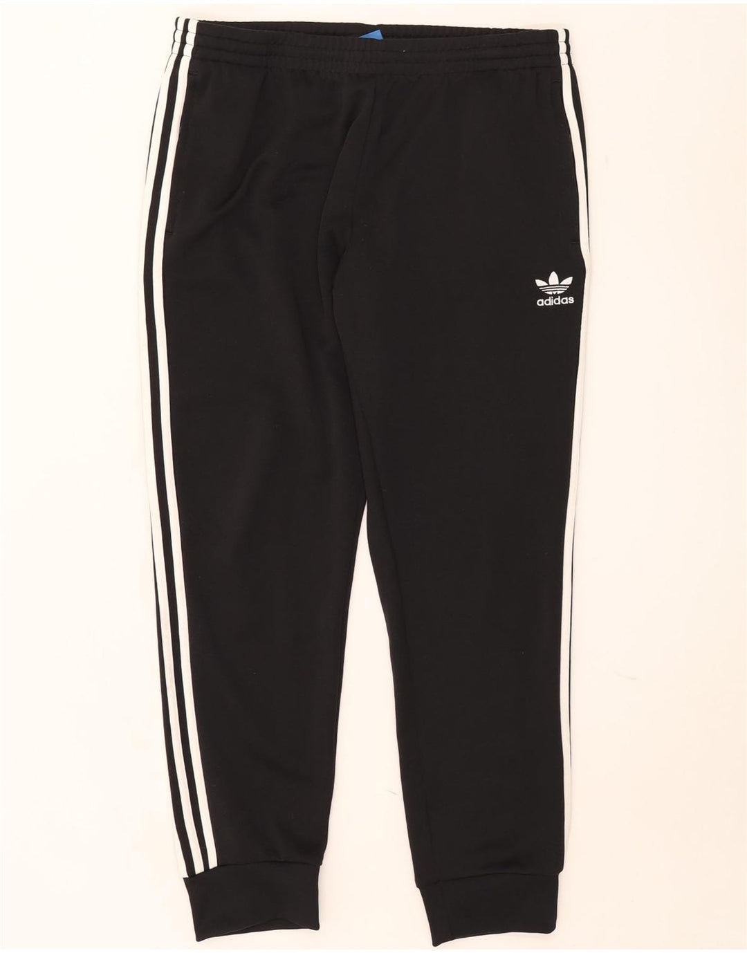 Adidas Mens Tracksuit Trousers Joggers XL Black Polyester