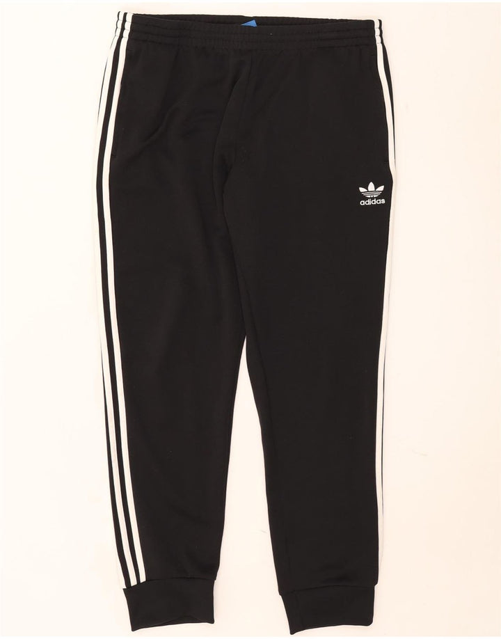 Adidas Mens Tracksuit Trousers Joggers XL Black Polyester