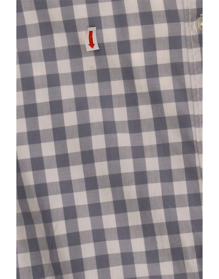 J. CREW Mens Shirt Medium Blue Gingham Cotton Vintage J. Crew and Second-Hand J. Crew from Messina Hembry 