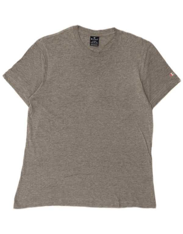 Champion Mens T-Shirt Top Large Grey Flecked