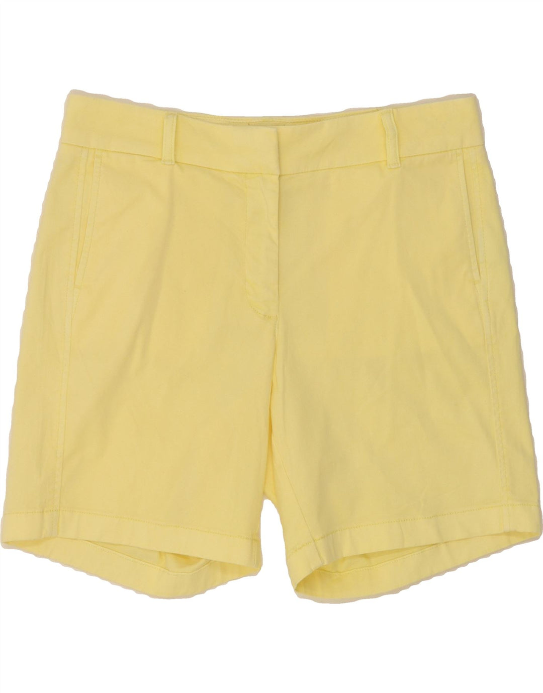 J. CREW Womens Chino Shorts US 8 Medium W30 Yellow Cotton Vintage J. Crew and Second-Hand J. Crew from Messina Hembry 