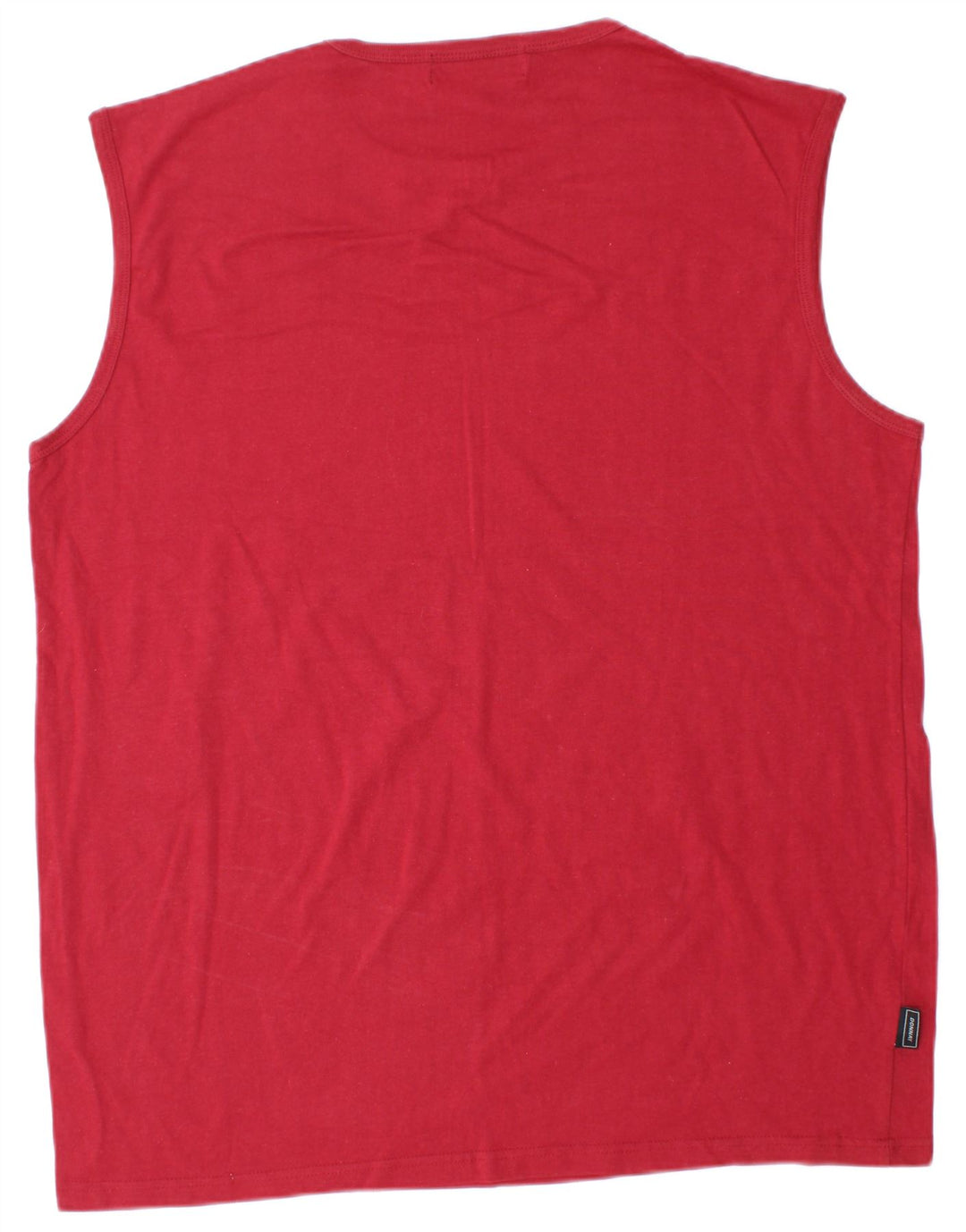 DONNAY Mens Vest Top 2XL Red Cotton
