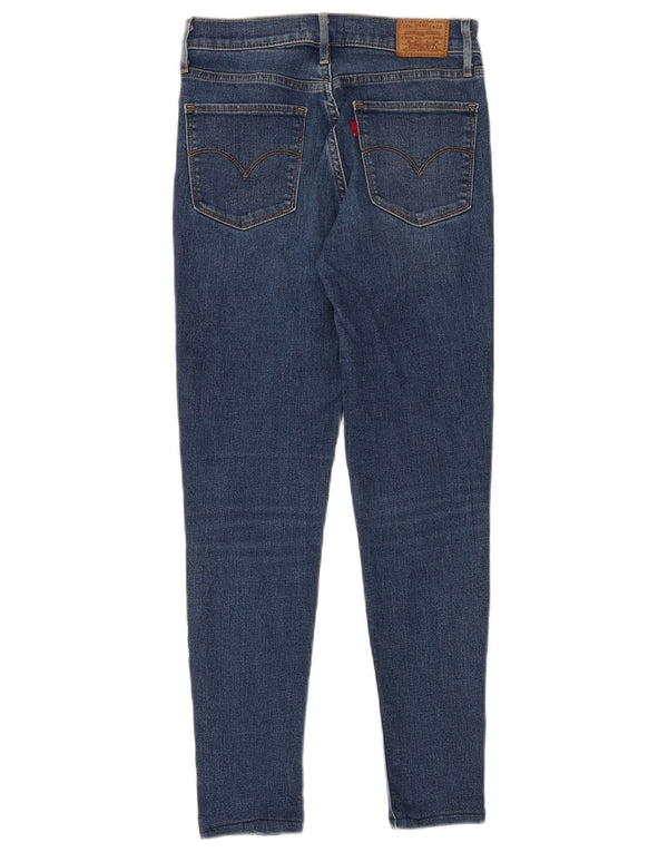 Levi's Womens 720 Super High Rise Skinny Jeans W26 L28 Blue Cotton