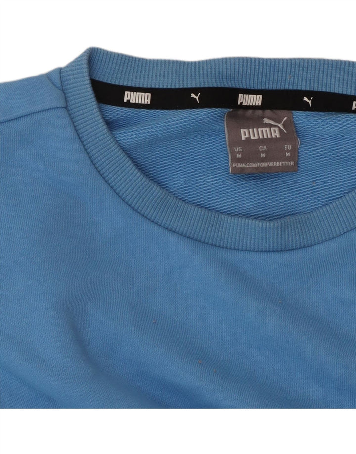 Puma Mens Sweatshirt Jumper Medium Blue Cotton