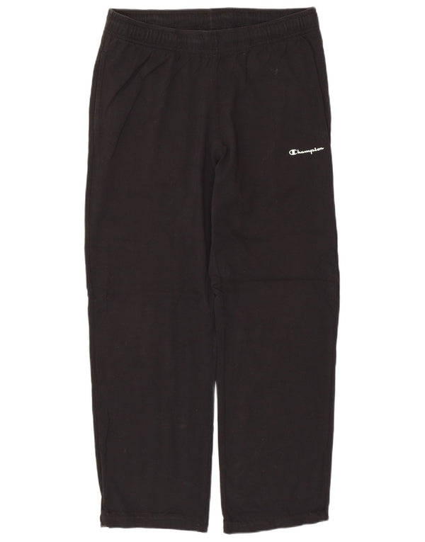 CHAMPION Mens Tracksuit Trousers Large Black Cotton