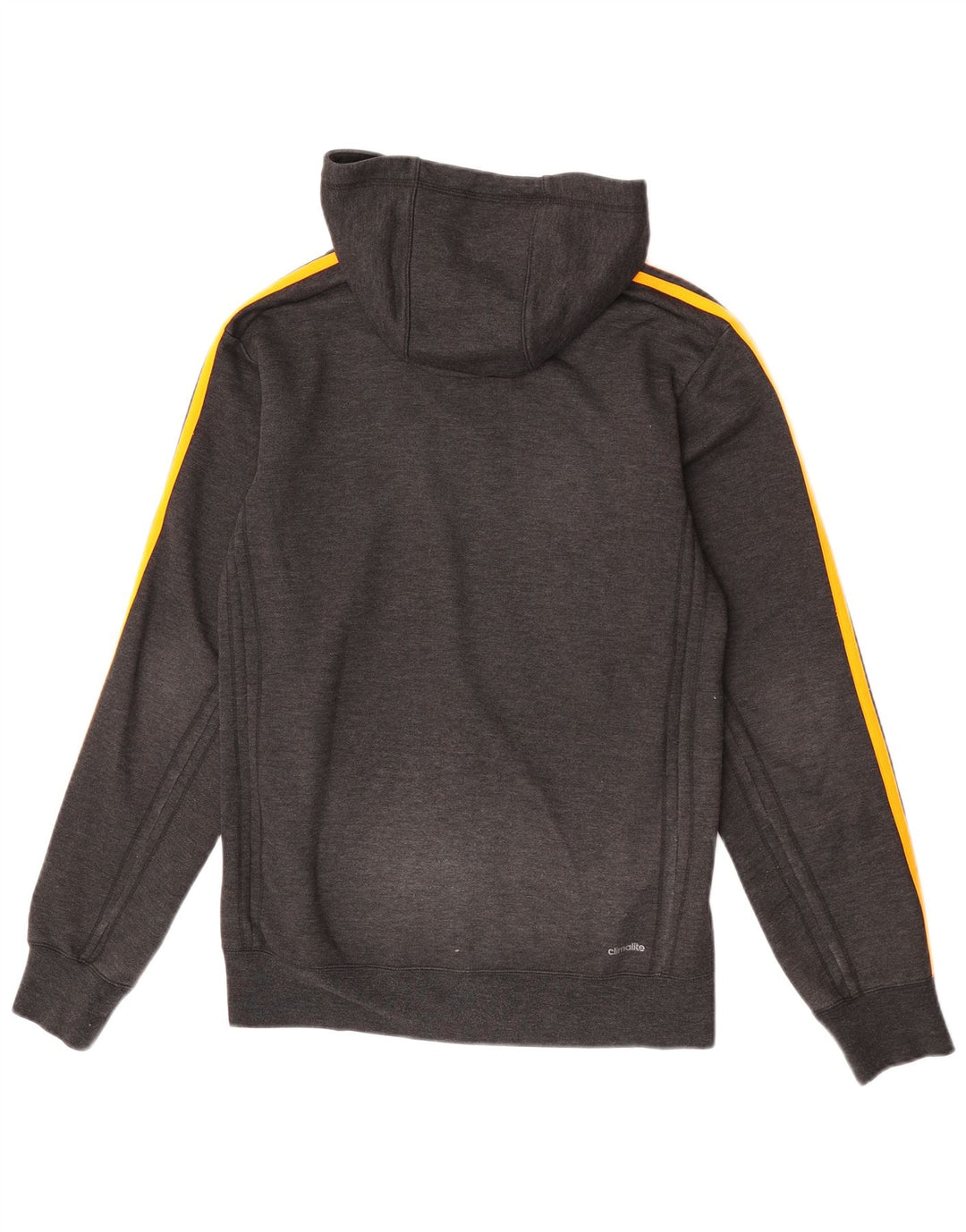 Adidas Mens Climalite Zip Hoodie Sweater Small Grey Polyester