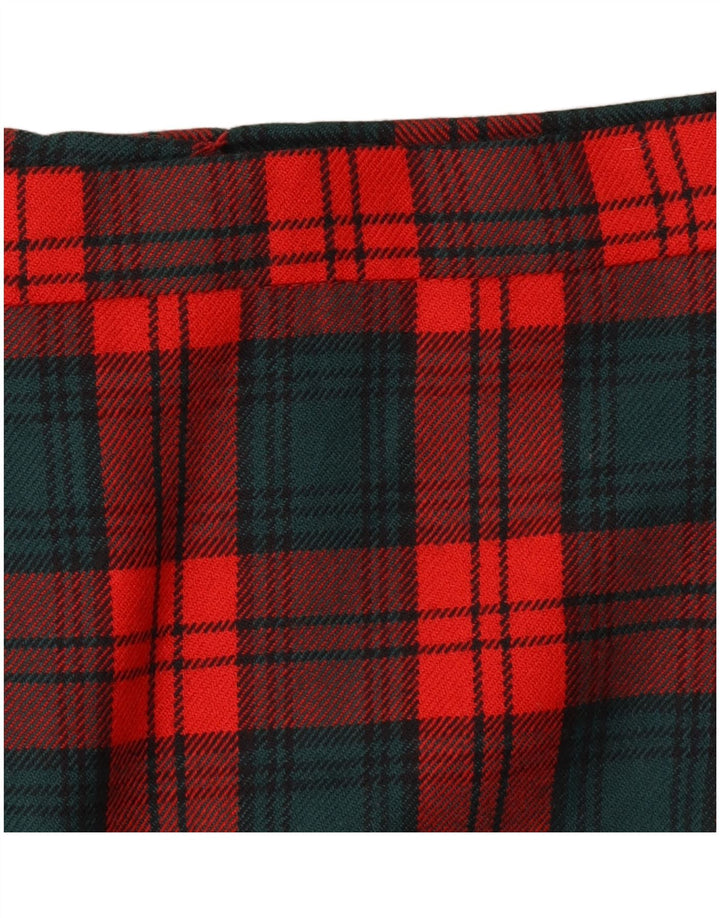 Vintage Womens Pencil Skirt W28 Medium  Red Plaid