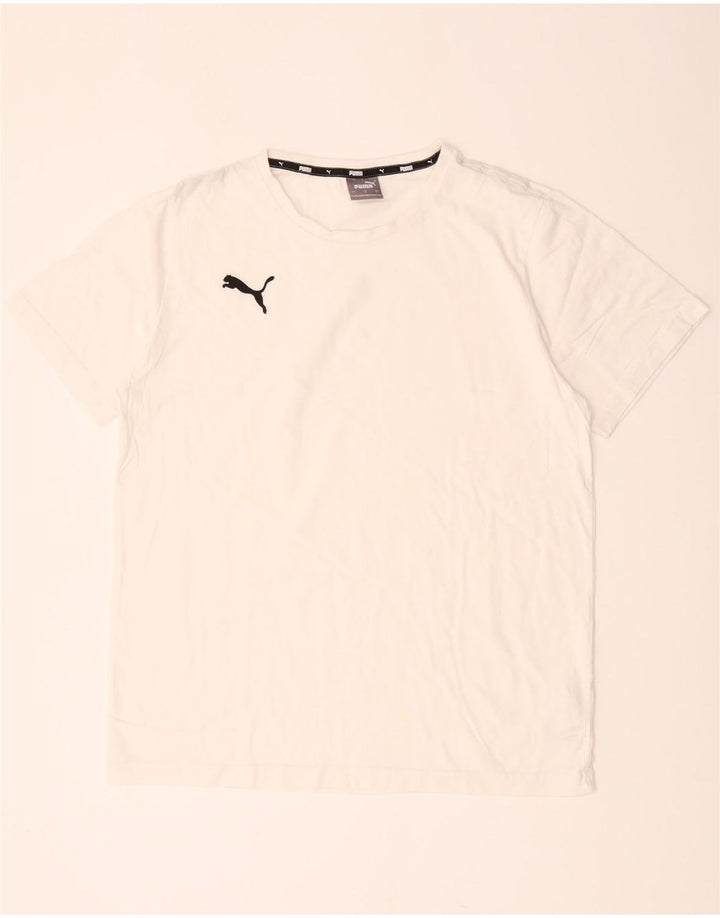 Puma Mens T-Shirt Top Large White Cotton